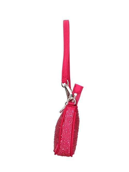 Bag in fabric and rhinestones LA CARRIE | NIGHT MINI SHOULDERFUCSIA